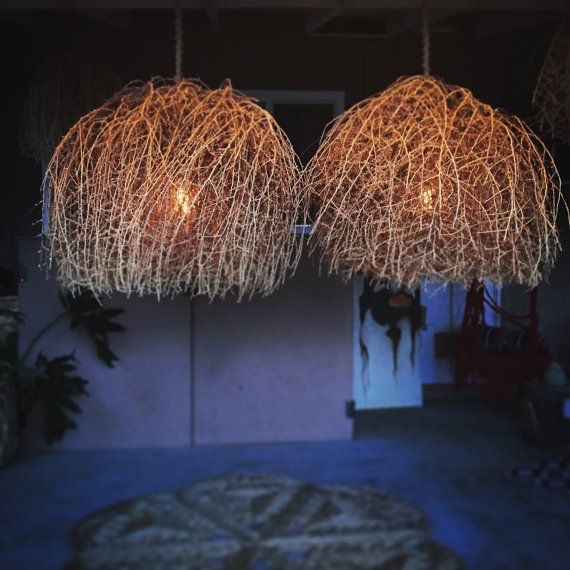 lamps dried branches