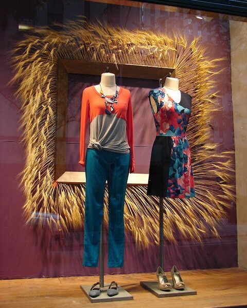 wheat frames on windows