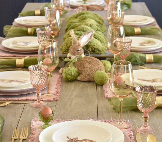 spring easter table preserved 7